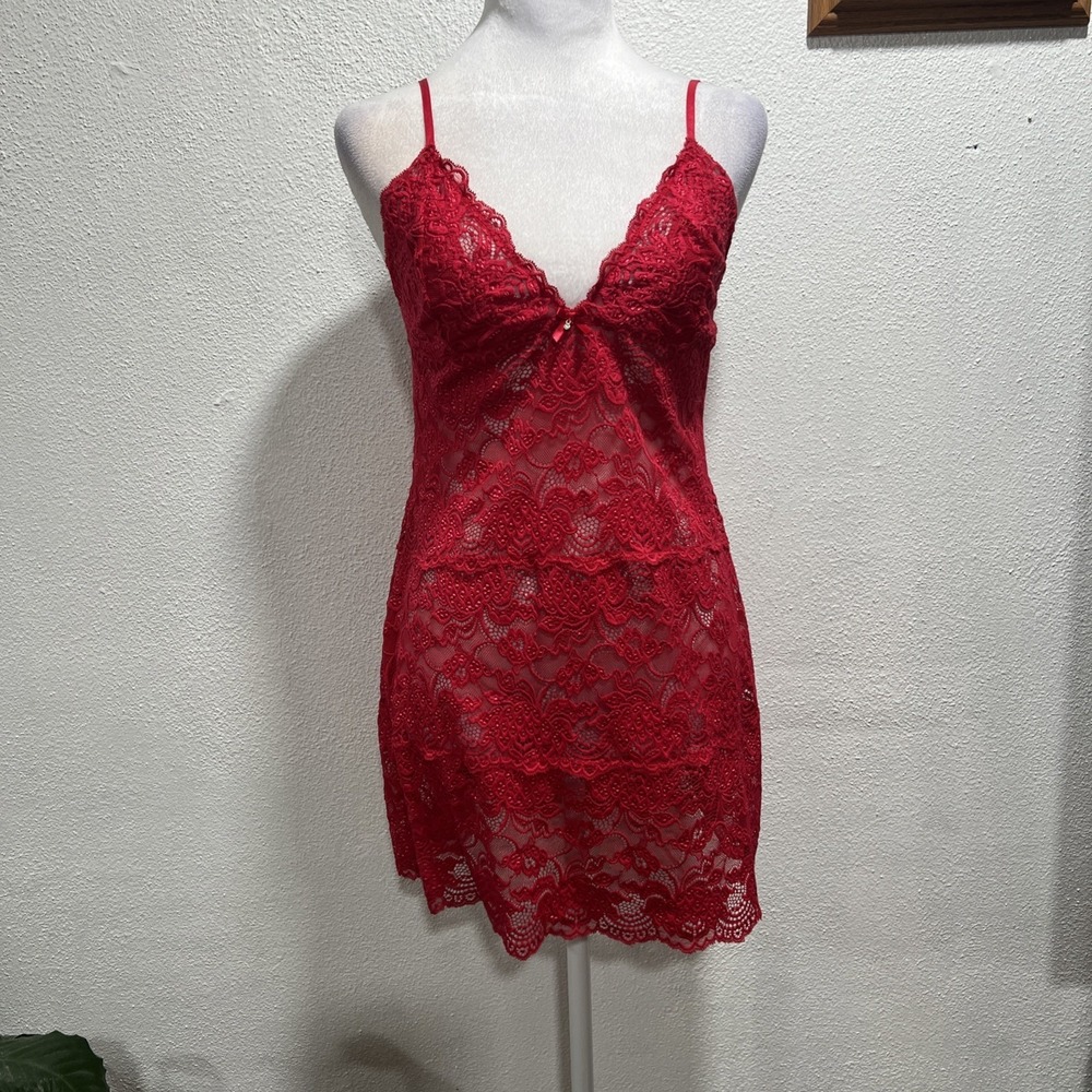 In Bloom by‎ Jonquil Lace Chemise Size M Coquette Babydoll
